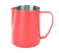 Fafeims Fafeims Tasse à Mousser le café en Acier Inoxydable 304, Grand Pichet à Mousseur à Lait de 600ML, échelle Intérieure pour Latte Art, Bouche Pointue pour Barista à Usage Domestique (rouge)