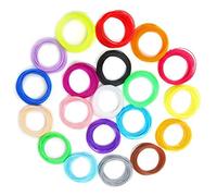 Fafeims Filament pour Stylo 3D PLA, Recharges D' 3D, Longueur Lisse de 10,9 Mètres, Couleurs Assorties pour les Artisans, Matériau Sûr pour Enfants