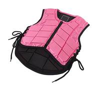 Fafeims Gilet D'équitation Rose pour Enfants, Protection du Corps Rembourrée en Mousse pour L'équitation, équipement de sécurité pour Enfants à Absorption des Chocs pour Le Printemps, l'été,