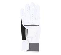 Fafeims Golf Glove Golfing Glove 2 en 1 Design avec Une Assiette Amovible pour Le Poignet du Poignet Fingertip de Mouton Respirant pour Les Hommes (M)
