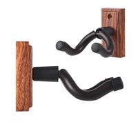 Fafeims Guitar Moup Mount Black Hangre Set Save Space Decor Artistic Wall Decor pour Toutes Les Guitares de Basse électrique Acoustique de Taille (Brown)