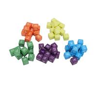 Fafeims Jeu de Mots de Construction de Vocabulaire à Rythme Rapide pour 1 à 5 Joueurs, Jeu D'orthographe de Dés de Lettres en Plastique pour Les Soirées de Jeux