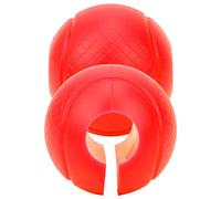 Fafeims Lang Haltères de Boules de Vent à Poil à la Poignée Gras Structurées pour Réduire L'entreprise de Poignet dans le Gymnase pour L'haltérophilie (rouge)