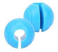 Fafeims Lang Haltères de Boules de Vent à Poil à la Poignée Gras Structurées pour Réduire L'entreprise de Poignet dans le Gymnase pour L'haltérophilie (BLUE)