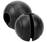 Fafeims Lang Haltères de Boules de Vent à Poil à la Poignée Gras Structurées pour Réduire L'entreprise de Poignet dans le Gymnase pour L'haltérophilie (BLACK)