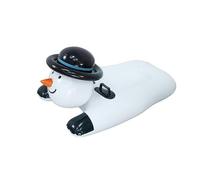 Fafeims Luge à Neige Gonflable Bonhomme de Neige avec Doubles Poignées pour Enfants, Planche de Ski d'hiver Amusante pour Les Activités de Plein Air en Famille