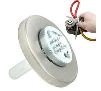 Fafeims Meule Pierre à Aiguiser Diamant Haute dureté pour Outil de Rabotage Ciseaux de Forage, Outil Multifonctionnel pour Usage Domestique, Diamètre 5,6 Cm, Grain 180, Grain 360, 600, 800 (600