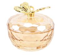 Fafeims Nail Art Cup, Plat Dappen en Verre avec Couvercle en Alliage de Zinc, Récipient Transparent de Grande capacité pour le Stockage de Liquide Acrylique et de