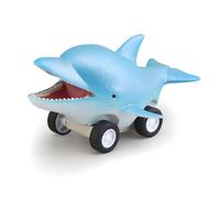 Fafeims Ocean Animal Toy Car, Tire Back Friction Powered Vehicle, sous-Marin Modèle de Créature de Mer pour Les Enfants Heure du Bain et Jeu de Plage (Dauphin)