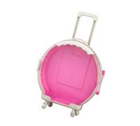 Fafeims Organisateur de Jouets pour Enfants Mini Valise Ronde en Forme de Valise pour Voyage à la Maison, Matériau ABS, 7,9 X 2,6 X 12,0 Pouces, Boîte de Rangement de Jouets pour Enfants pour