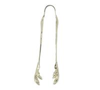 Fafeims Pince à Glace en Acier Inoxydable de Style Griffe, Barre Polie à la Main Durable, Outil Domestique pour Glaçons et Cubes de Sucre (Plaqué Or)