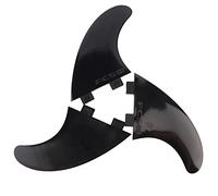 Fafeims Pinures de Surf G5 de Haute qualité Fixées pour Les Petits de Rayons, Le Repos de Plage, Les Matériaux Plastiques en Nylon pour L'accessoire de Plaque de Surf (Black)