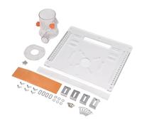 Fafeims Plaque D'insertion de Table de Routeur en Acrylique Précise, Résistante à L'usure pour le Travail du Bois, Plaque de Base de Machine à Découper, Moule à Fente Réglable pour les Amateurs de