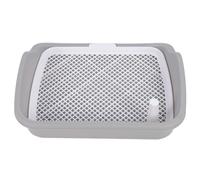 Fafeims Plateau de Pot pour Chien, Toilettes D'entraînement Robustes et Faciles à Nettoyer pour Petits Chiens, Support de Coussin en pour Animaux de Compagnie pour Un Usage Domestique (Gray)