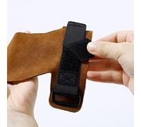 Fafeims Poignées de Musculation Pratiques Haltérophilie de Barre de Traction pour Basket-Ball Course Cyclisme 2 Pièces Cuir Marron (Brown)