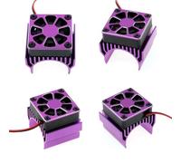 Fafeims Radiateur de Moteur argenté de Remplacement pour Voiture sur Chenilles Télécommandée -4-6 G63 1/10, Ventilateur de Refroidissement Efficace, Taille 40 X 41 X 35 Mm, Léger 52 G, Matériaux