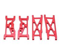 Fafeims RC Aluminium Avant D'armes Arrière, 1: 10 Bras de Suspension de Camion RC pour LOSI 22s SCT Pièces de Mise à Niveau (Rouge)