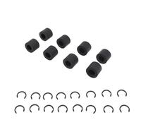 Fafeims Rouleaux en Caoutchouc, 8 Pièces de Rechange pour Guide de Tapis, Roue en Caoutchouc avec 16 Anneaux de Fixation de Remplacement, Fabricant 3 Accessoires de Réparation