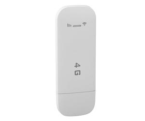Fafeims Routeur WiFi USB 4G, Accès Internet Rapide et Stable pour 10 Appareils, Point D'accès WiFi Mobile de Poche avec Emplacement pour Carte SIM pour l'europe (White)