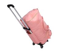 Fafeims Sac de Voyage Léger à l'épreuve de l'eau, Options de Stockage Multiples, Conception Pliable pour Une économie d'espace, 40L Capacité, Chariot Détachable pour Un Transport Facile (Rose)
