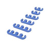 Fafeims Séparateur de Fil de Bougie D'allumage, 6 Pièces Kit de Supports de Fil D'allumage en Plastique Bleu 9728 9723 pour Fils de 7 Mm, 8 Mm, 9 Mm pour Moteurs de Voiture et Marins