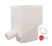 Fafeims Système de Collecte d'eau de Pluie, Kit de Dérivation de Bec Verseur avec Tuyau de 4 Pieds pour Pelouse de Jardin, ABS 2x3 Pouces, économie d'eau Facile à Installer (White)