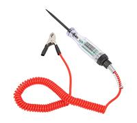 Fafeims Testeur de Circuit électrique Automobile, Facile à Utiliser, Haute sécurité, Conception de Sonde Tranchante, Fil à Ressort PU de 7 Pieds, Clips de Cuivre Purs, Idéal pour les Phares