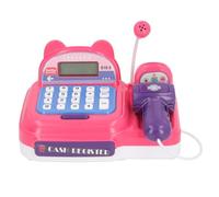Fafeims Toy de Caisse Enregistreuse, Interactif avec Microphone Multifonction, Analyse Sensorielle Play for Boys Girls 3+. Améliorer Les Compétences Cognitives (Pink)