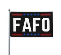 FAFO-Flag -F-Around Find Out COUPABLE - Drapeaux de jardin anti-2025 3x5 avec 2 œillets - Tapisserie - Bannière de jardin - Sans mât