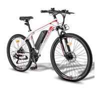 FAFREES Hailong One-Vélo électrique 26""-Moteur 450W Batterie 36V/13.5Ah-Shimano 21 vitesses -Autonomie 100km, VTT Électrique,Blanc