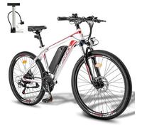 Fafrees E-Bike26 Inch 26 Hailong One Electric Mountain Bike Shimano 21 Speeds White Multicolore