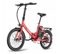 Fafrees F20 Light Vélo Électrique Roue 20" 14.5ah 36v 250w 25km-H Vélo Électrique Pliant Rouge Multicolore