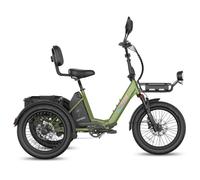 FAFREES F20 Mate II Tricycle Électrique 25Ah, Pliable, Longue Autonomie, Vert