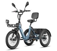 FAFREES F20 Mate II Vélo électrique - Moteur 250W batterie 48V25Ah pneus 20 pouces freins à disque hydrauliques - Gris bleu Bleu