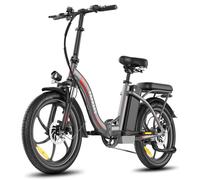 FAFREES F20 + Vélo Électrique Moteur 250W- Pneus 20""x 3.0""- autonomie 90km-SHIMANO à 7 vitesses-Frein à disque-gris