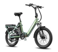 Fafrees F25 Flex Vélo électrique urbain pliable 250 W moteur 36 V 25 Ah batterie au lithium 2 suspension et Shimano 7 vitesses Vert