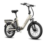 Fafrees F25 Flex Vélo électrique urbain pliable 250 W moteur 36 V 25 Ah batterie lithium 2 suspension et Shimano 7 vitesses Beige