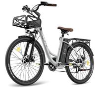 Fafrees F26 Lasting Ebike 26 Inches, 36v 20.3ah , 250w 25km/H, City E-Bike Range 80-200 Km, Load 120kg Gray Multicolore