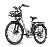 FAFREES F26 Lasting - Vélo électrique 26"" 250W - Batterie Amovible 20.3Ah/36V - Vélo de Ville - Shimano 7 - Autonomie 200 km, Gris