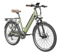 FAFREES F26 Pro 26'' Step-through City E-Bike 250W Moteur 25km/h 36V 10Ah Batterie amovible intégrée Shimano 7 vitessesVert F26 PRO vert