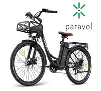 Fafrees F26 Vélo électrique adulte durable, moteur 250 W, batterie 36 V-20,3 Ah, pneu 26*1,95, SHIMANO 7 vitesses, Noir.