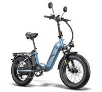 Fafrees FF20 Polar Vélo électrique urbains pliable 20 x 4,0"" Fat bike 48V 13.4 Ah Freins à câble avec Autorisation de l'UE Bleu