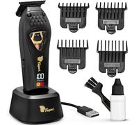 Fagaci Tondeuse professionnelle zéro espace pour homme, moteur vectoriel à couple élevé, tondeuse à barbe sans fil pour homme, tondeuse professionnelle T Liners pour barbiers avec lames DLC, tondeuse