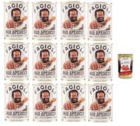 Fagioli alla Bud Spencer - Haricots blancs à la sauce tomate, boîte 12x 400 g | Recette italienne originale | Prêts à réchauffer | Source de protéines | Idéal camping & repas rapides + Italian Gourmet
