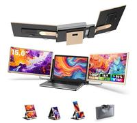Fagomfer Extension d'écran d'ordinateur portable, triple moniteur portable 15,6" pour ordinateur portable