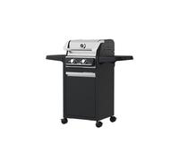 Fagor Barbecue électrique avec pieds et armoire, température 330 °C, double zone de cuisson, sans fumée, grande surface, nettoyage facile, 3 000 W Noir