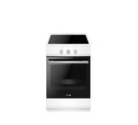 Fagor Cuisinière à induction FACI203B 4 foyers, four multifonctions, Catalyse, 65 L, 50 cm, Blanc