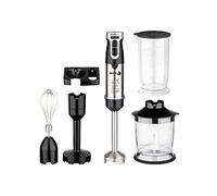 Fagor DivaMix Plus Black Blender à main avec 5 accessoires 1000 W de puissance et 4 lames en acier inoxydable. Contrôle de vitesse variable et bouton turbo