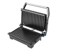 Fagor EasyGrill 1200W - Grill multifonction avec surface XL (26 x 16,5 cm), ouverture 180°, revêtement anti-adhésif, poignée au toucher froid, idéal pour viandes, légumes et sandwichs