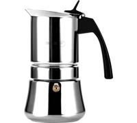 FAGOR Etnica Machine à espresso italienne Induction, acier inoxydable 10 tasses pour tous feux Argent